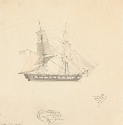 Single Brig; Luonnokset erillisestä perästä ja kumista tekijältä Joseph Cartwright