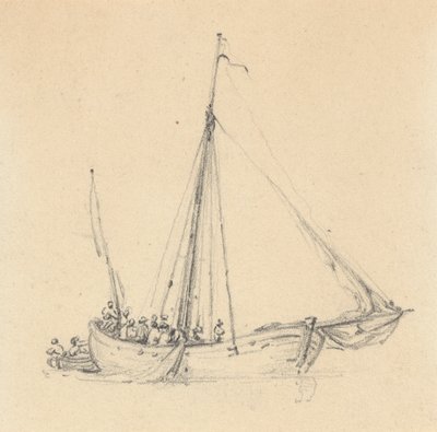 Single Ketch, Bow Forward; Soutuvene takana tekijältä Joseph Cartwright