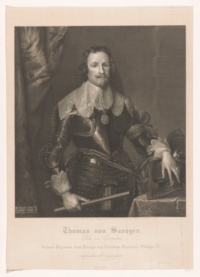 Portret van Francesco Tommaso van Savoye, prins van Carignano tekijältä Joseph Caspar