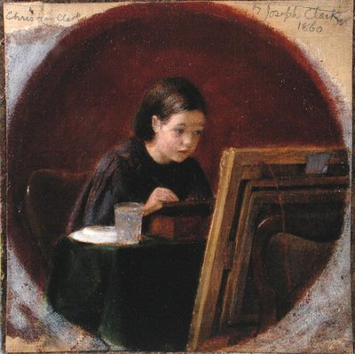 Christina Mary Clarkin muotokuva, n. 1860 (öljy kankaalle) tekijältä Joseph Clark