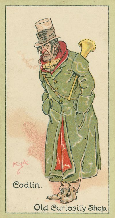 Codlin, Vanha kuriositeettikauppa (värilitro) tekijältä Joseph Clayton (1856-1937) (after) Clarke