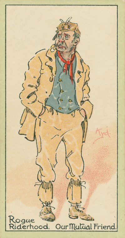 Rogue Riderhood, Keskinäinen ystävämme (värilitografia) tekijältä Joseph Clayton (1856-1937) (after) Clarke