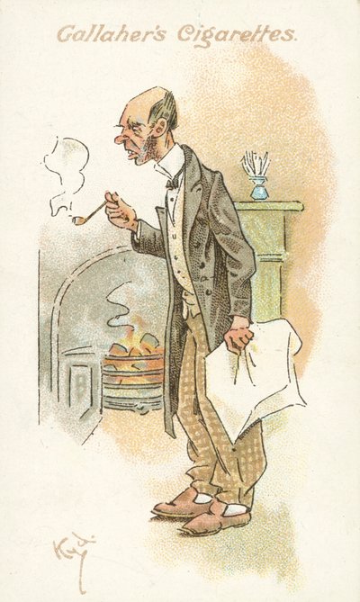 Rikkaruohon äänestäjät N:o 20 (värilitografia) tekijältä Joseph Clayton (1856 1937) Clarke
