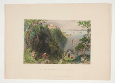 Villa Hudsonissa, lähellä Weehawkenia, Nathaniel Parker Willisin kuva tekijältä Joseph Clayton Bentley