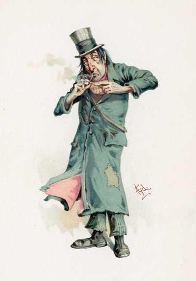 Codlin, kuvitus artikkelista "Character Sketches from Charles Dickens", n. 1890 tekijältä Joseph Clayton Clarke