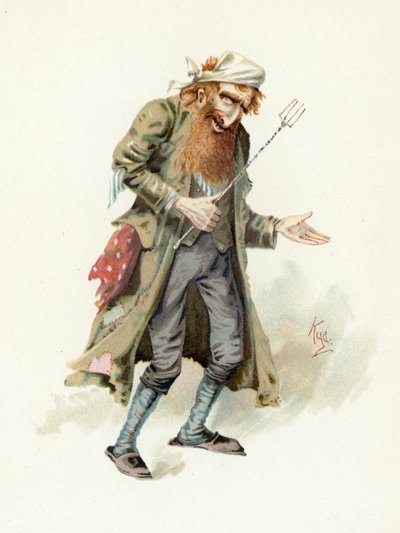 Fagin, kuvitus artikkelista "Character Sketches from Charles Dickens", n. 1890 tekijältä Joseph Clayton Clarke