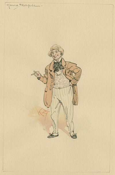 Harold Skimpole, n. 1920-luku (kynä ja muste wc:llä paperilla) tekijältä Joseph Clayton Clarke
