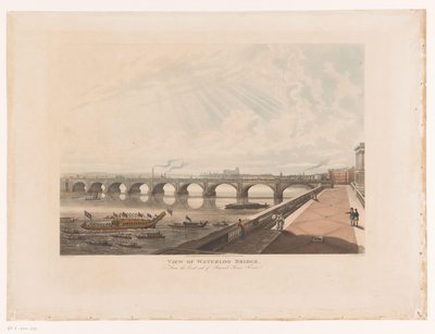 Näkymä Waterloon sillalle Somerset Housen terassin itäpuolelta Näkymä Waterloon sillalle, Somerset House Terracen itäpäästä (otsikko esineessä) tekijältä Joseph Constantine Stadler