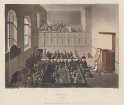 Newgaten kappeli, 1809, 1809. tekijältä Joseph Constantine Stadler