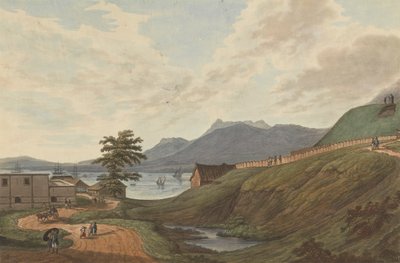 Spongy Lampu Hills Fort Marlborough, Bengkulu, Sumatera, 1799 tekijältä Joseph Constantine Stadler