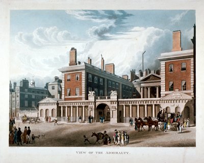 Admiralty, Whitehall, Westminster, Lontoo, 1818 tekijältä Joseph Constantine Stadler