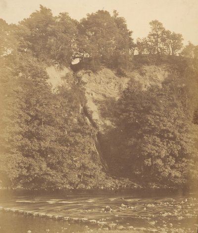 Bolton Priory. Stepping Stones, 1850-luku. tekijältä Joseph Cundall