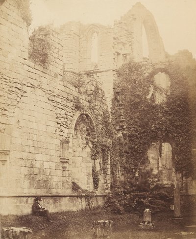 Fountains Abbey. Kapitaalitalon sisustus, 1850-luku. tekijältä Joseph Cundall