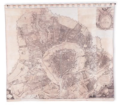 Wienin seinäkartta, 1776 tai 77 tekijältä Joseph Daniel Huber