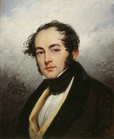 Paul de Kockin muotokuva 1793-1871, 1839. tekijältä Joseph Desire Court