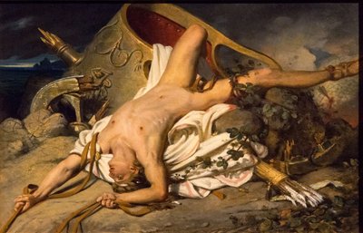 Hippolytuksen kuolema, 1825. tekijältä Joseph Desire Court