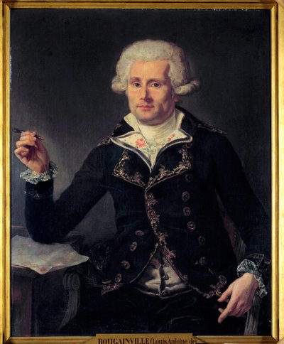 Bougainvillen kreivin (1729-1811) Louis Antoinen muotokuva. Joseph Ducreux