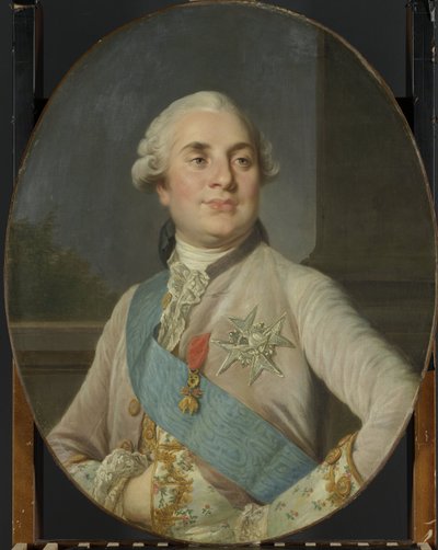 Ranskan kuninkaan Ludvig XVI:n muotokuva Ludvig XVI (1754-1793), Ranskan kuningas tekijältä Joseph Duplessis (workshop of)