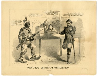 Kuinka vapaata äänestystä suojataan, 1864 tekijältä Joseph E. Baker