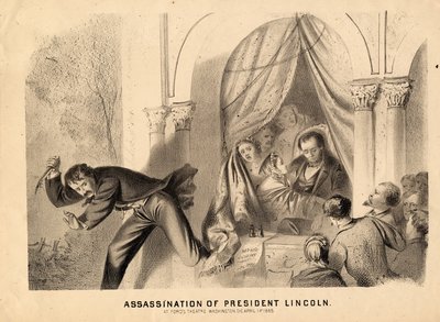 Presidentti Lincolnin salamurha, 1865 tekijältä Joseph E. Baker