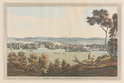 Court Garden ja Great Marlow tekijältä Joseph Farington