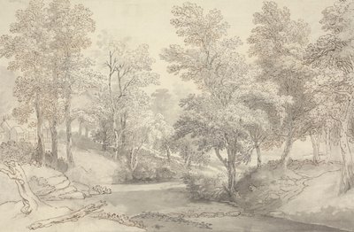 Ponnahduskivet Duddon-joella, Lake District tekijältä Joseph Farington