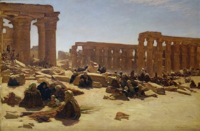 Luxorin temppelin rauniot, noin 1890 tekijältä Joseph Farquharson