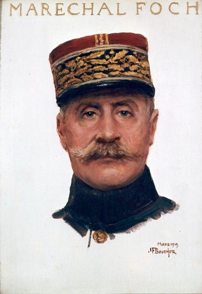 Marsalkka Ferdinand Fochin muotokuva tekijältä Joseph Felix Bouchor