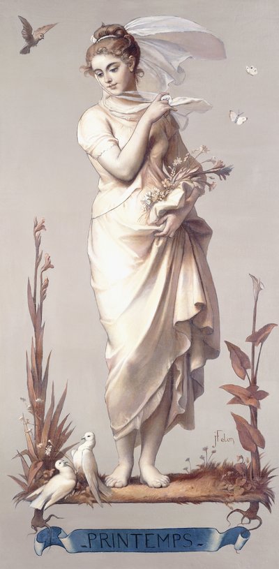 Neljä vuodenaikaa - Printemps, 1873-74 tekijältä Joseph Felon