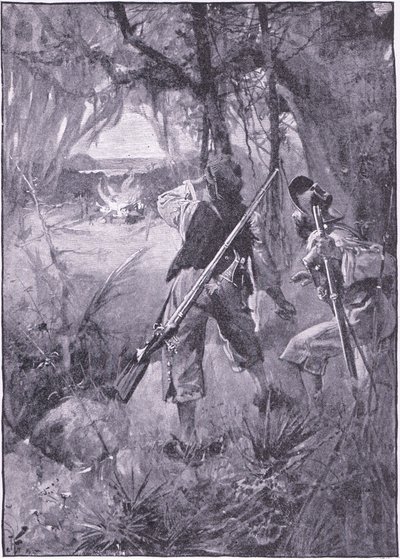 Kaikki heidän mökkensä ja kotitavaransa liekeissä yhdessä (litho) tekijältä Joseph Finnemore