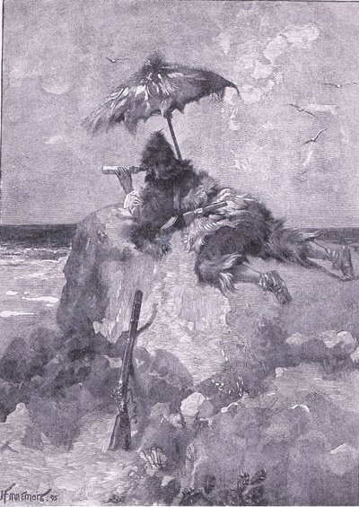 Pidin päivittäisen kiertueeni kukkulan laella sijaitsevalle näköalapaikalle (litho) tekijältä Joseph Finnemore