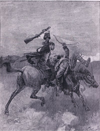 Pudottaa yhden hevosen selästä (litho) tekijältä Joseph Finnemore