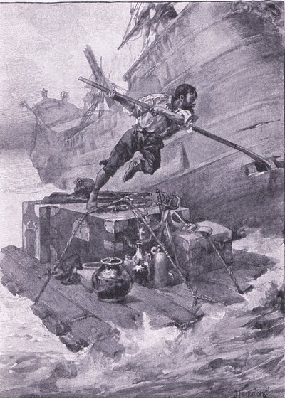Tämän lastin kanssa laitoin merelle (litho) tekijältä Joseph Finnemore