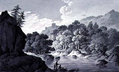 Maisema luonnoksia tekijältä Joseph Francis Burrel