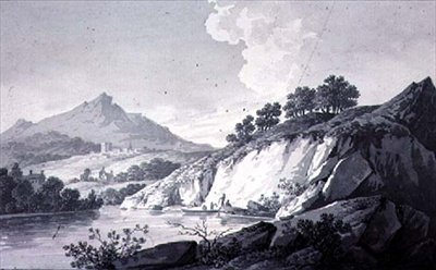 Maisema luonnoksia tekijältä Joseph Francis Burrel