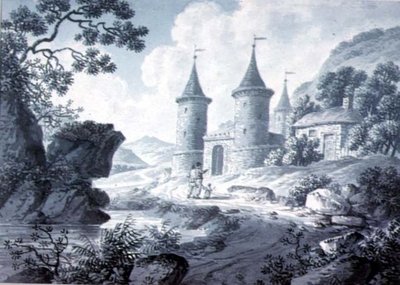 Maisema luonnoksia tekijältä Joseph Francis Burrel