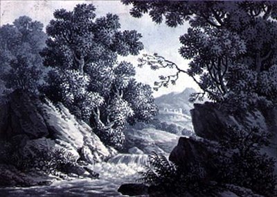 Maisema luonnoksia tekijältä Joseph Francis Burrel