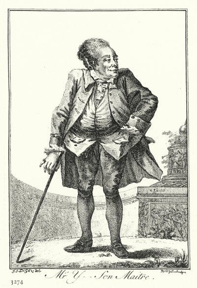 Herra Y, hänen mestarinsa (kaiverrus) tekijältä Joseph Franz von (after) Goez