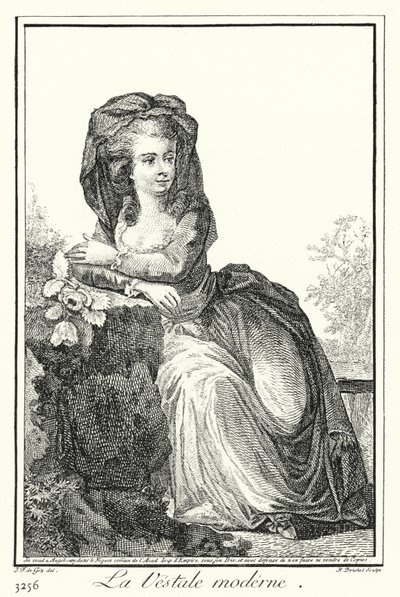 Moderni Vestal Virgin (kaiverrus) tekijältä Joseph Franz von (after) Goez