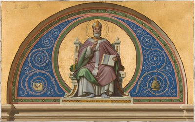 Saint-Ambroisen kirkon luonnos: Ambroise, n. 1866 (öljy kankaalle). tekijältä Joseph Frederick Charles Soulacroix