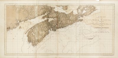 Nova Scotian kartta tekijältä Joseph Frederick Wallet DesBarres