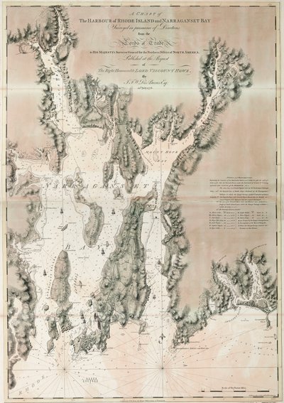 Ipswich Bayn ja Cape Annin merikartta, Pohjois-Amerikan Atlantin puoleinen rannikko tekijältä Joseph Frederick Wallet DesBarres