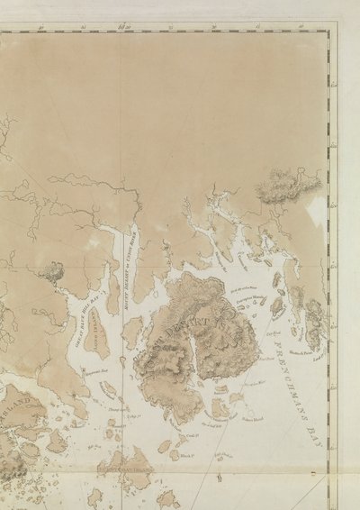 Penobscot Bay (yksityiskohta) tekijältä Joseph Frederick Wallet DesBarres