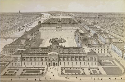 Näkymä Louvresta ja Tuileries