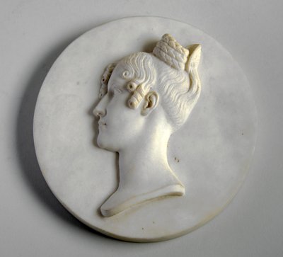 Rouva Mary Brooken muotokuva medaljonki tekijältä Joseph Gott