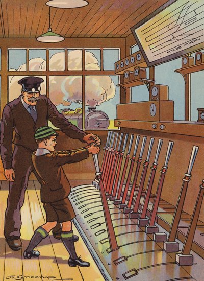 "Kun minusta tulee mies" (värilitografia) tekijältä Joseph Greenup