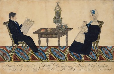 Herra ja rouva Daniel Otis ja lapsi, 1834. tekijältä Joseph H Davis