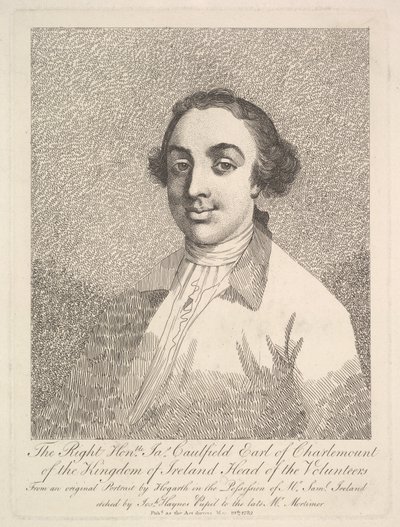 Oikea kunnia James Caulfield, Charlemontin jaarli Irlannin kuningaskunnasta..., 19. maaliskuuta 1782. tekijältä Joseph Haynes