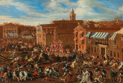 Härkäjahti Campo San Polossa tekijältä Joseph Heintz the Younger