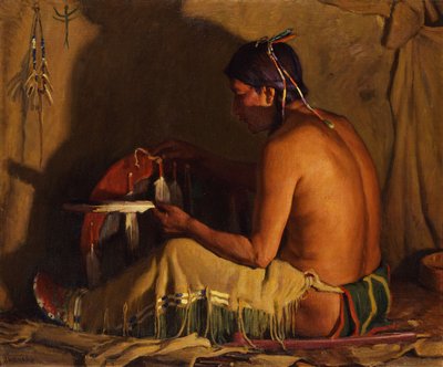 Firelight tekijältä Joseph Henry Sharp